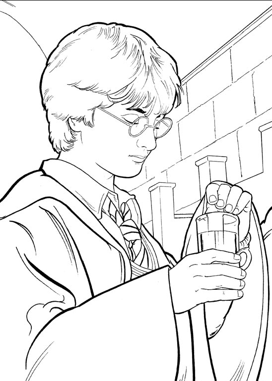 Kids-n-fun.com | 28 coloring pages of Harry Potter 2